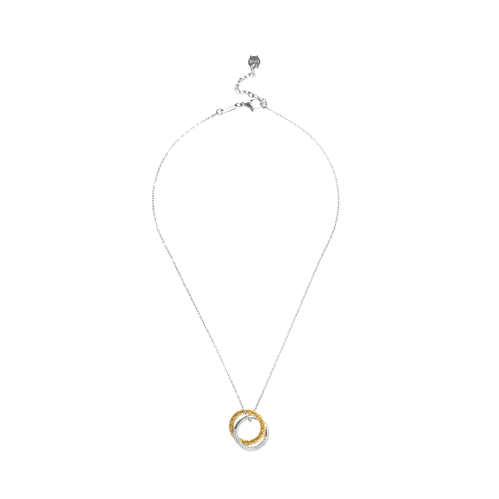 Colar One Delightful Circle Bicolor