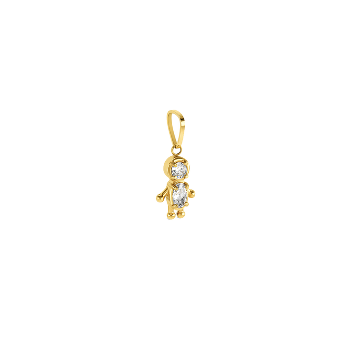 Charm One Energy Boy Crystal Gold