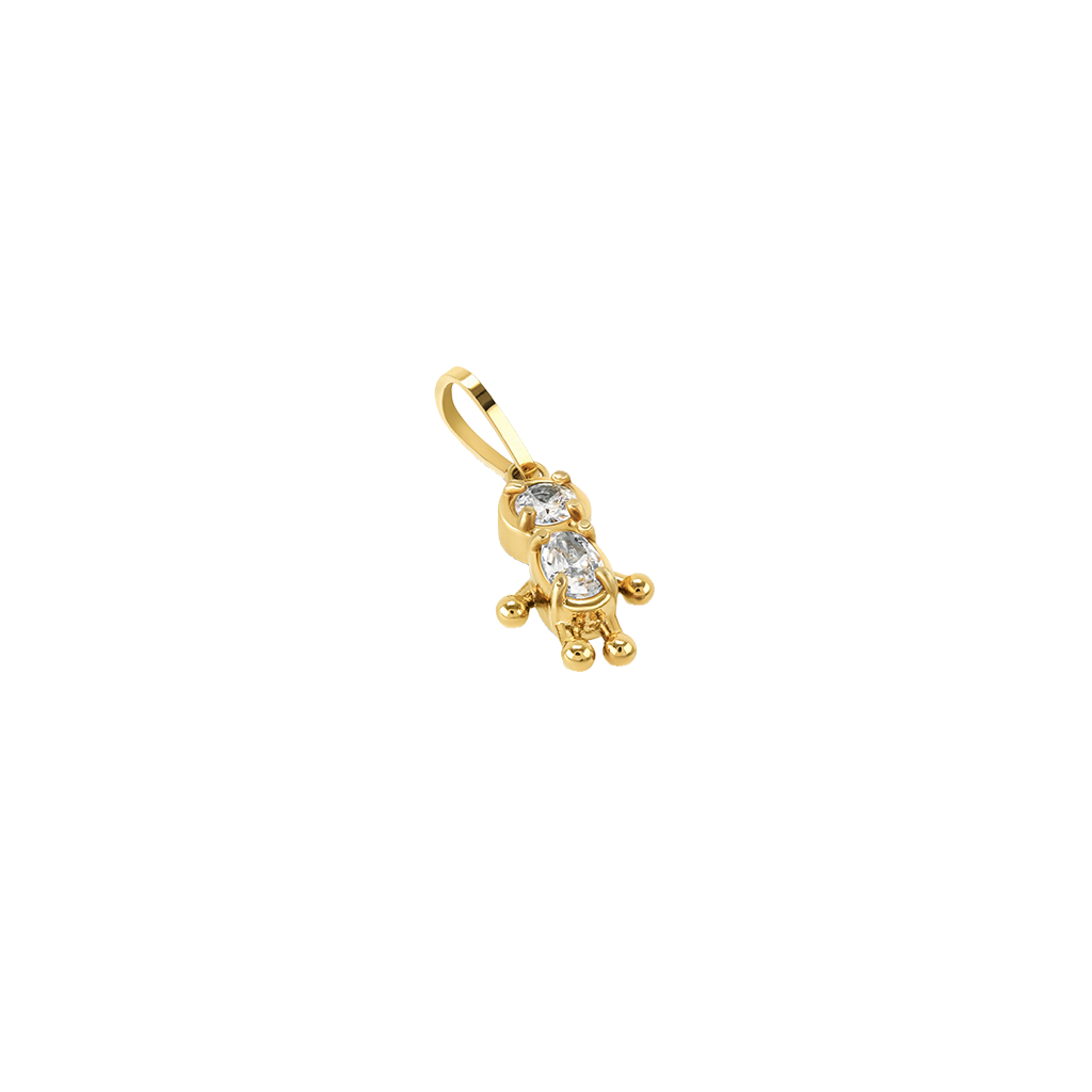 Charm One Energy Boy Crystal Gold