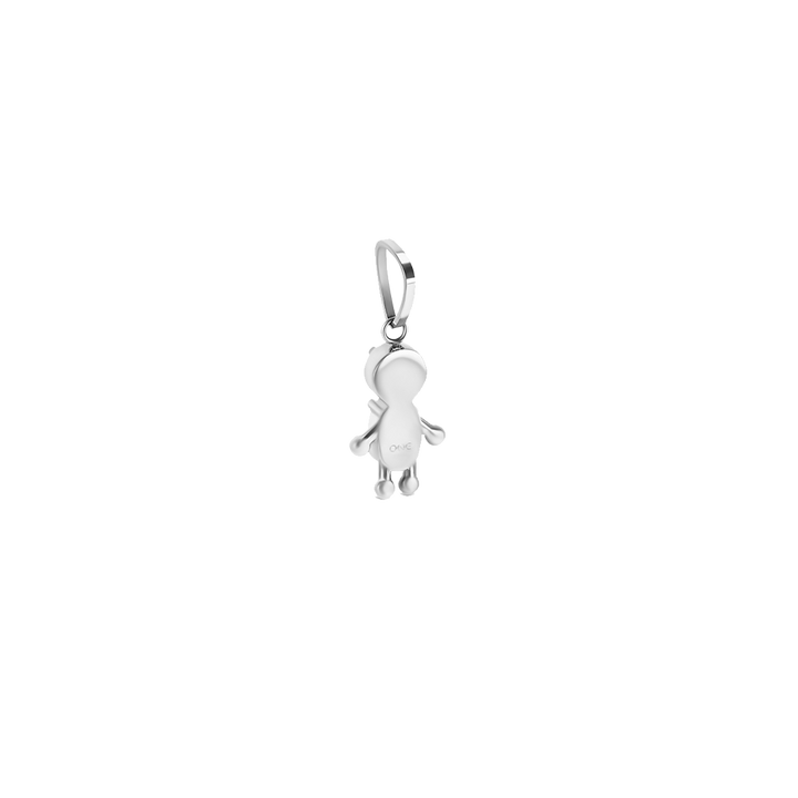 Charm One Energy Boy Crystal Silver
