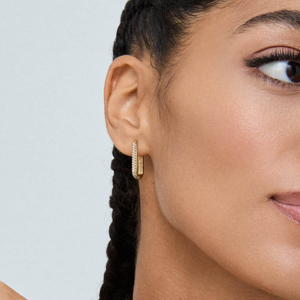 Brincos One Geometric Affair Gold