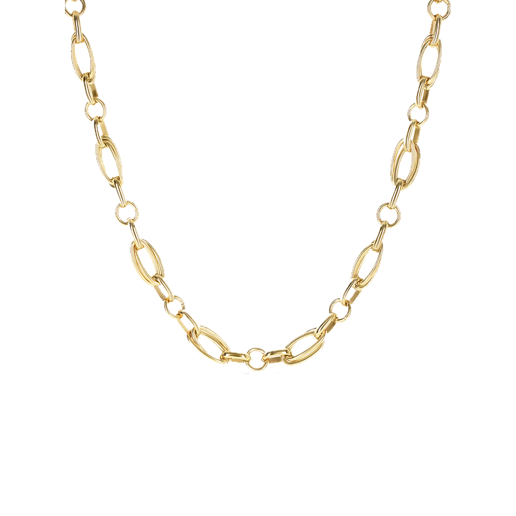 imagem parcial do colar One Luminous Solid dourado