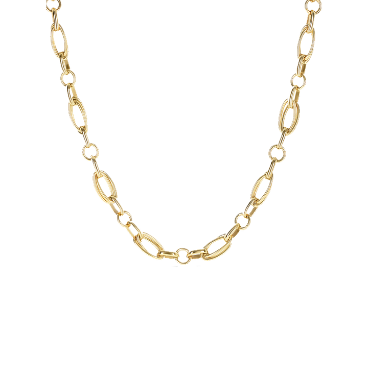 imagem parcial do colar One Luminous Solid dourado