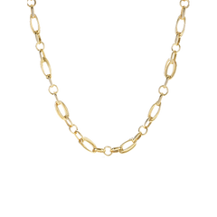 imagem parcial do colar One Luminous Solid dourado