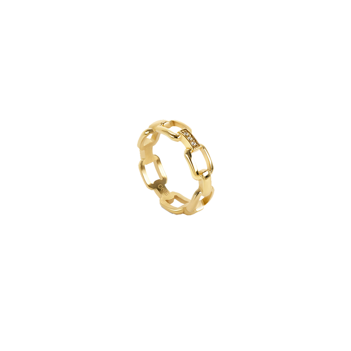 Anel One Luminous Square Gold