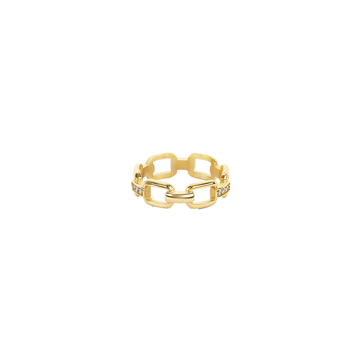 Anel One Luminous Square Gold