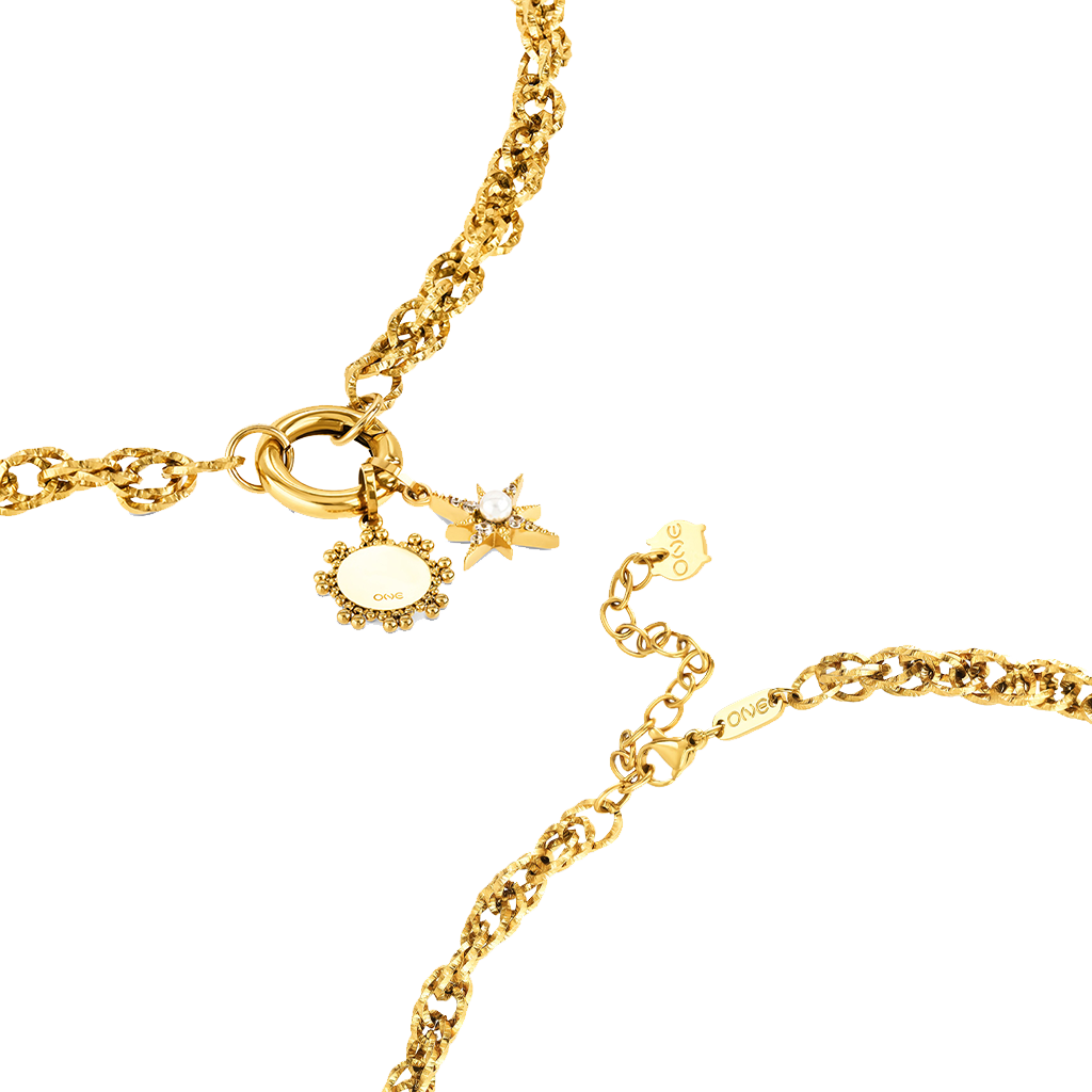 Colar One Energy Master Union Double Gold