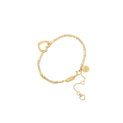 Pulseira One Reflexions Heart Gold
