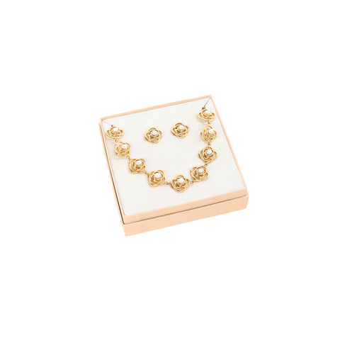 Conjunto Colar & Brincos One Rose Pearl