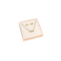 Conjunto Colar & Brincos One Crazy Heart Bicolor