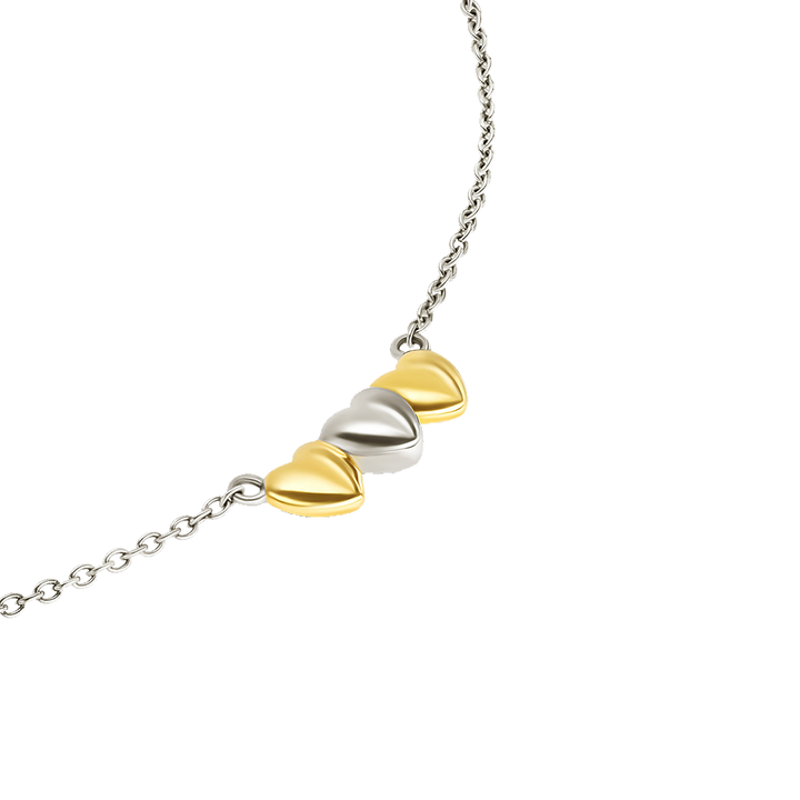 Conjunto Colar & Brincos One Crazy Heart Bicolor