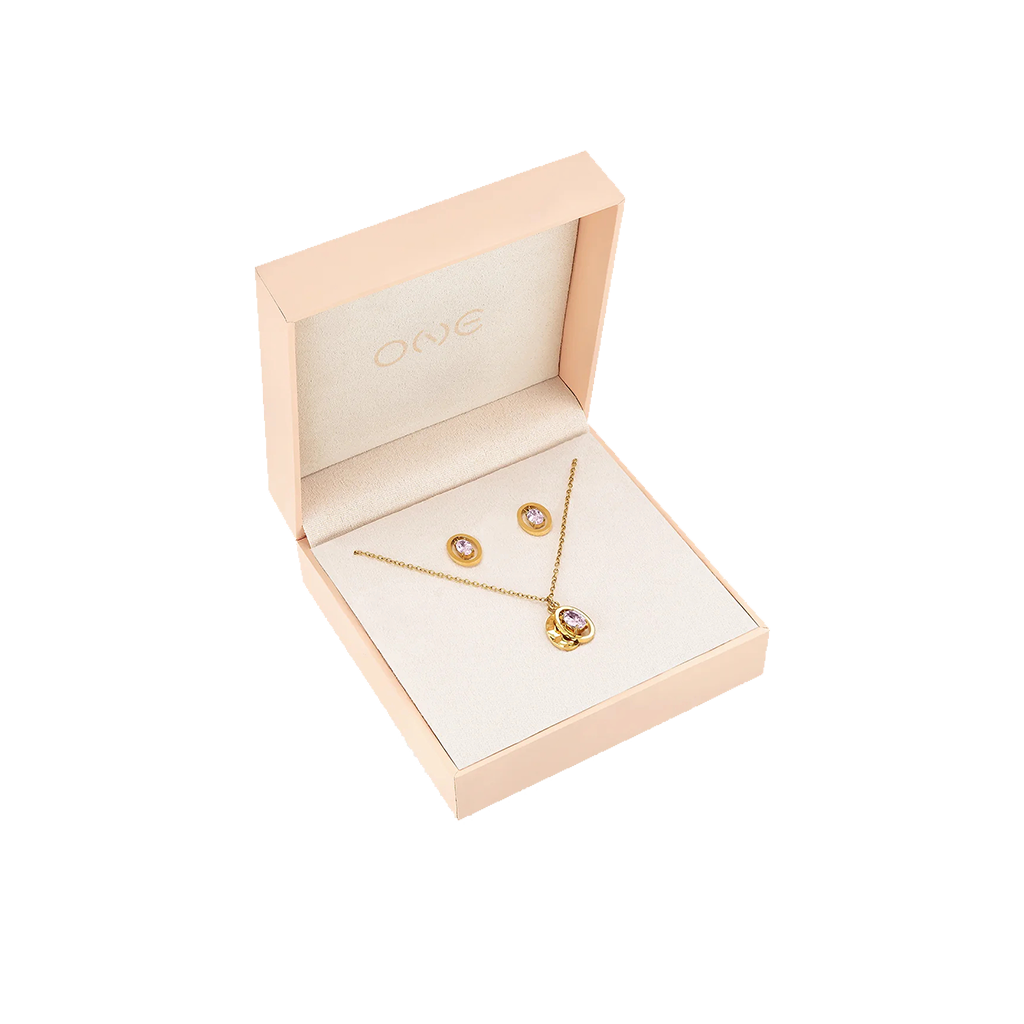 Conjunto Colar & Brincos One Birthstone Junho