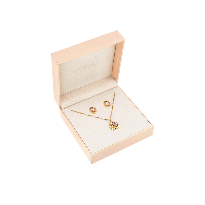 Conjunto Colar & Brincos One Birthstone Junho