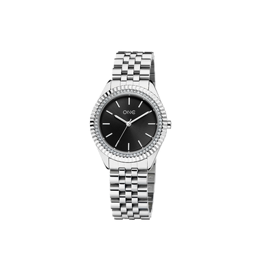 One Celebrity Silver-Tone Black