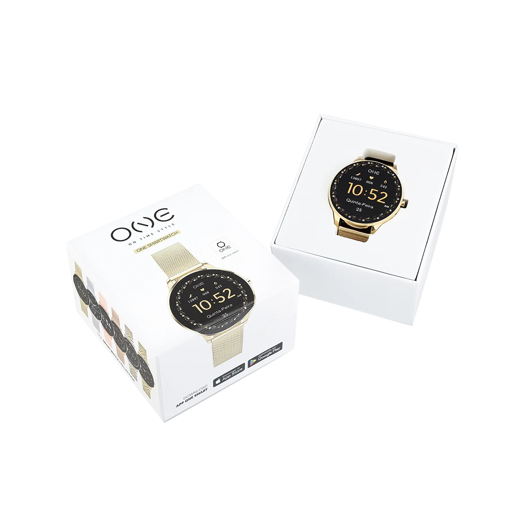 One Smartwatch Slim Gold Links