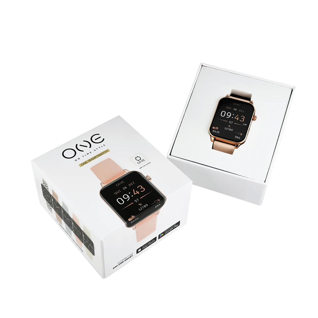 One Smartwatch Frame Rosegold-Peach