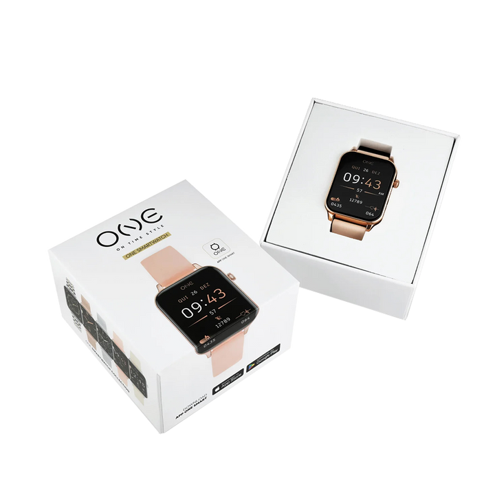 One Smartwatch Frame Rosegold-Peach