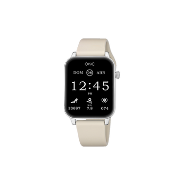 One Smartwatch Frame Silver-Beige