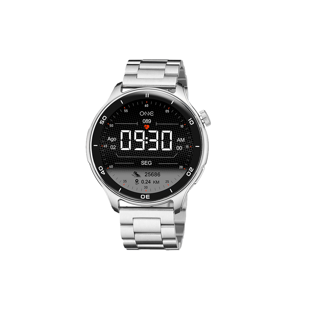 One Smartwatch Men Explorer GPS Silver