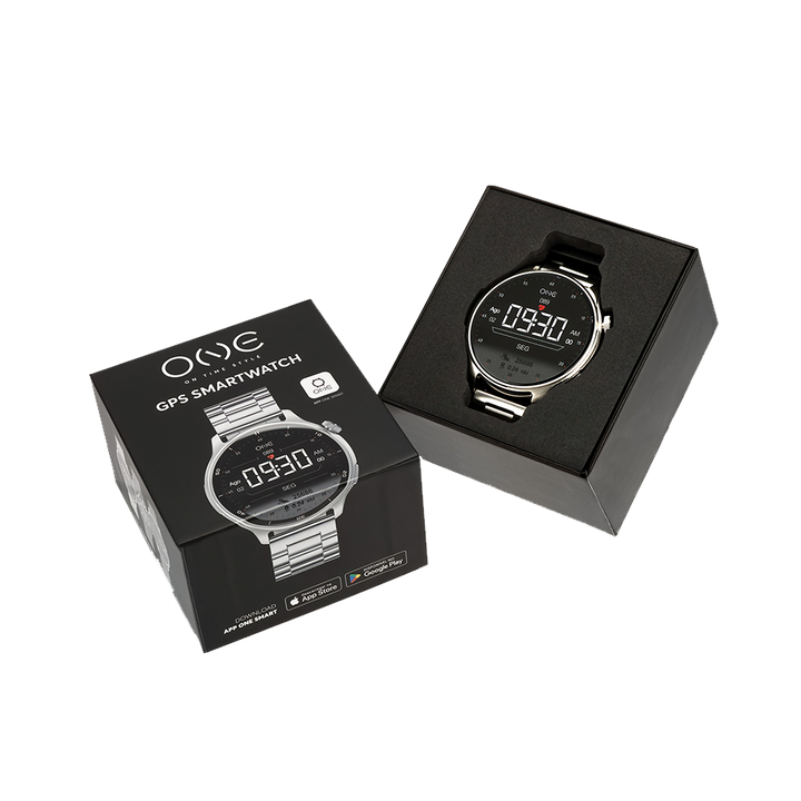 One Smartwatch Men Explorer GPS Silver