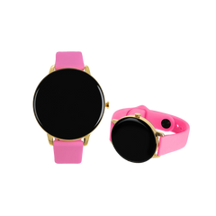 One Bracelete Silicone Smartwatch Rosa Vibrante