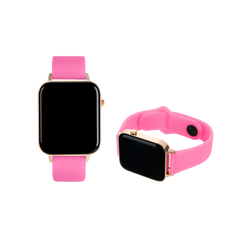 One Bracelete Silicone Smartwatch Rosa Vibrante