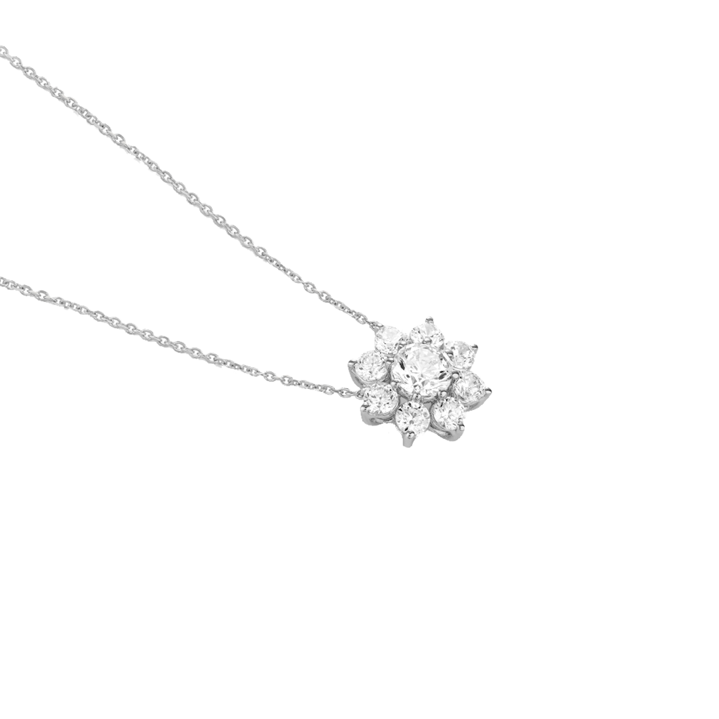 Colar Diamantes Classic Flor