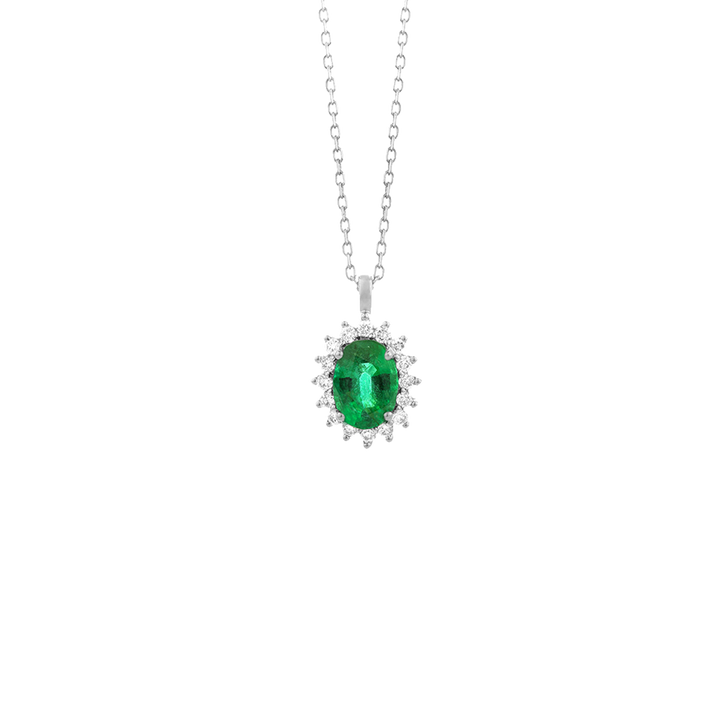 Colar Diamantes Premium Colors Esmeralda
