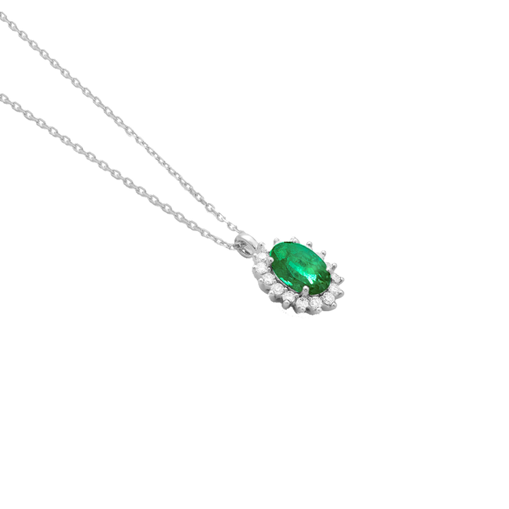 Colar Diamantes Premium Colors Esmeralda