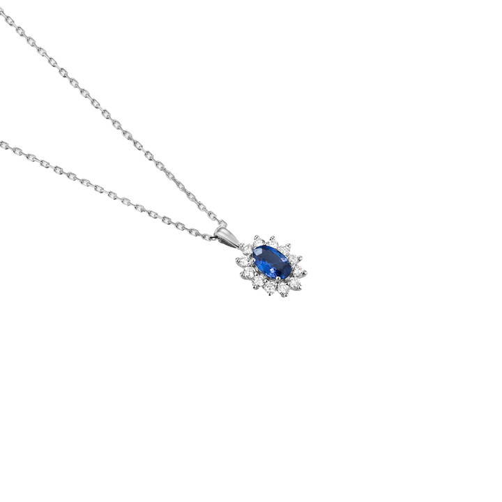Colar Diamantes Premium Colors Safira