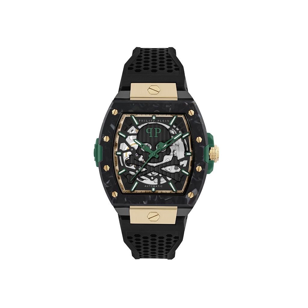 The Skeleton Auto Black 44mm