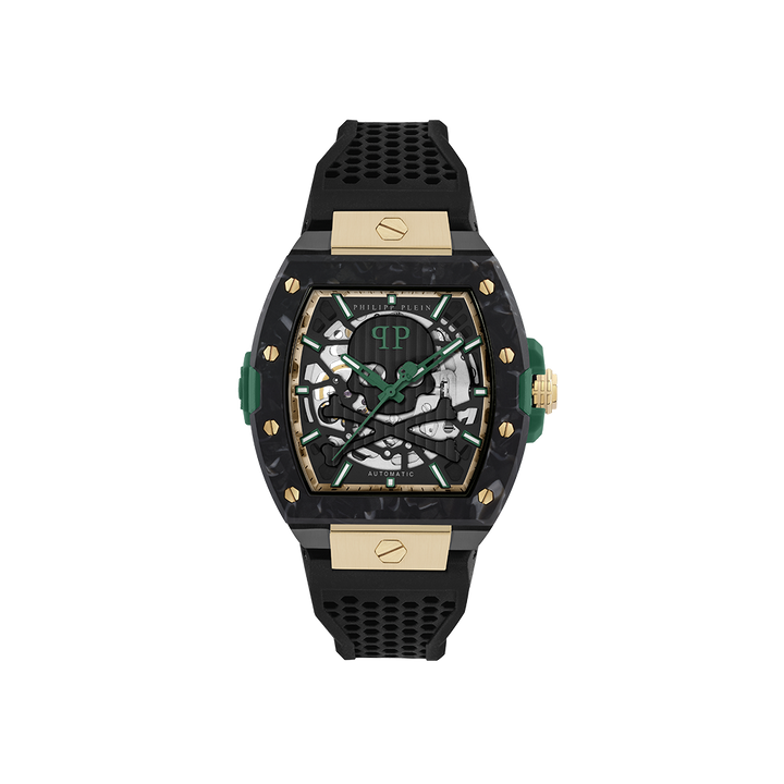 The Skeleton Auto Black 44mm