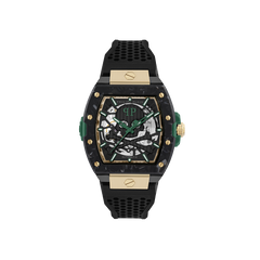 The Skeleton Auto Black 44mm