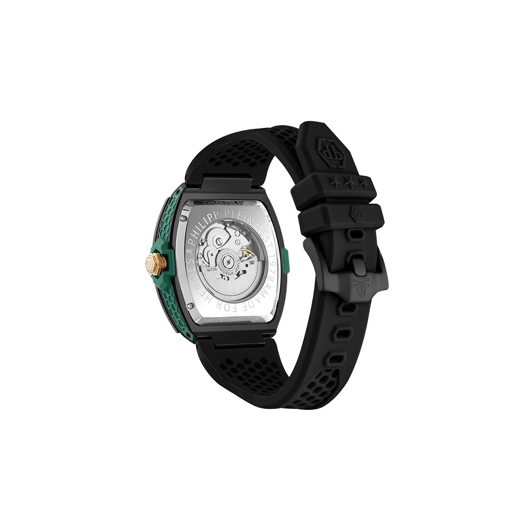 The Skeleton Auto Black 44mm