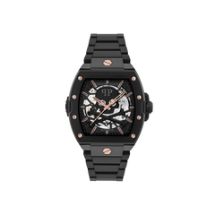The Skeleton Auto Black 44mm
