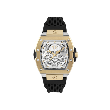 The Skeleton Auto Gold-Black 44mm