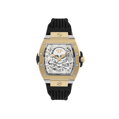 The Skeleton Auto Gold-Black 44mm