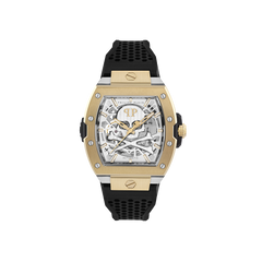 The Skeleton Auto Gold-Black 44mm