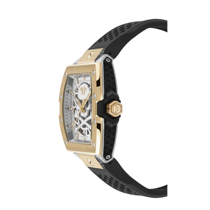 The Skeleton Auto Gold-Black 44mm