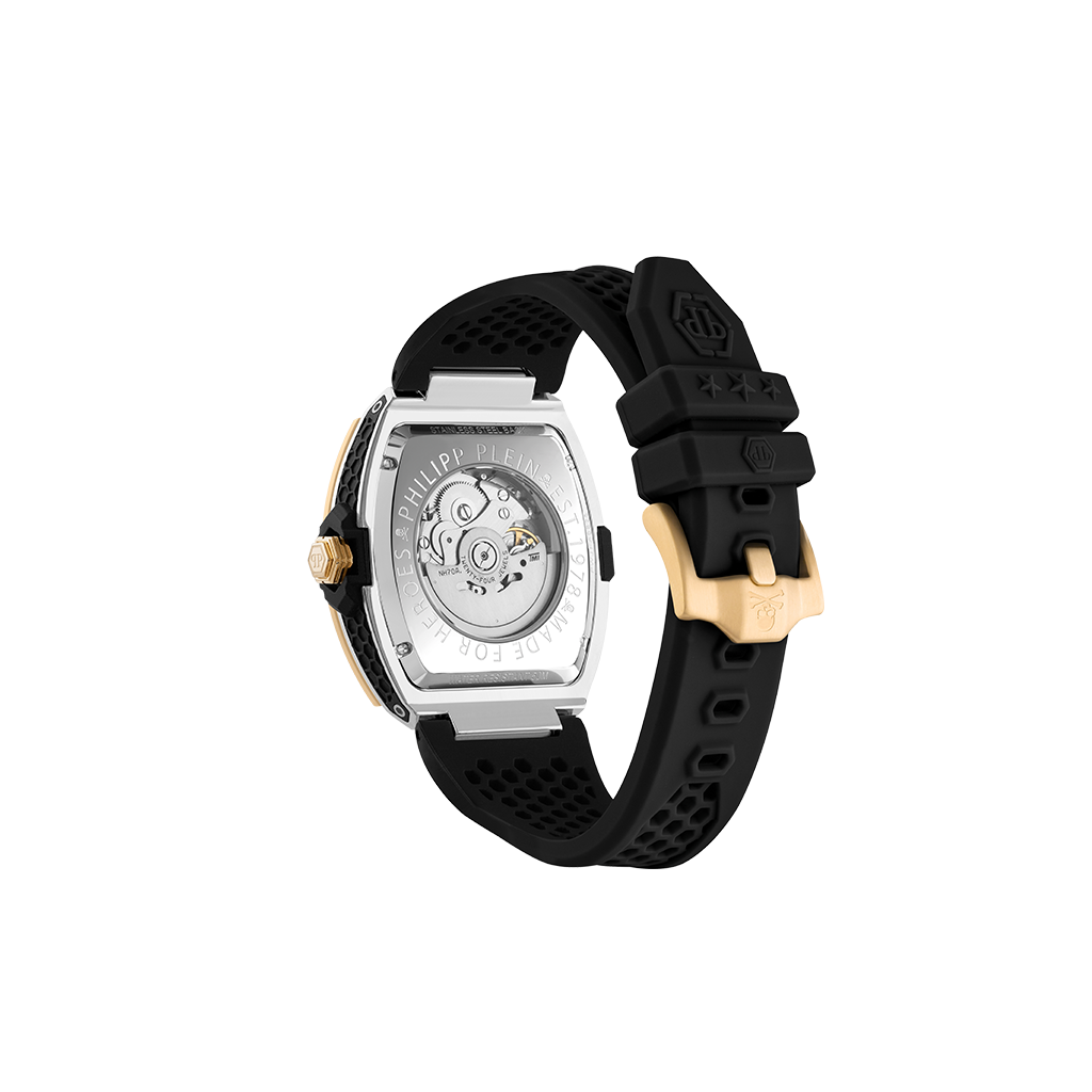 The Skeleton Auto Gold-Black 44mm