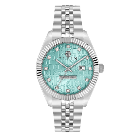 New Date Superlative Silver-Cyan 40mm