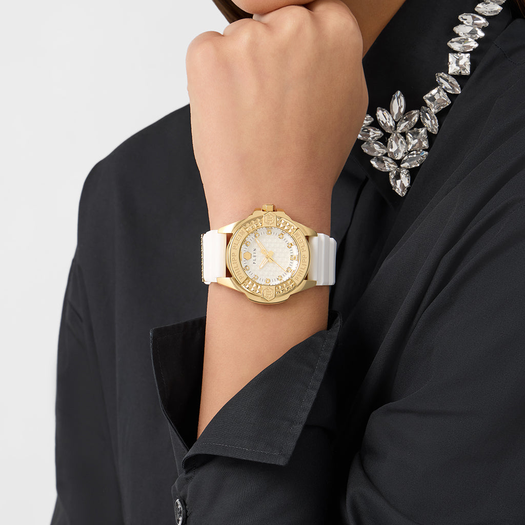 Plein Majesty Gold-White 38mm