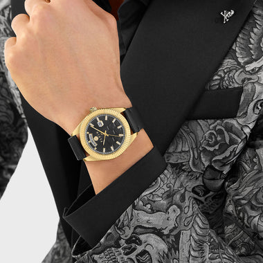 Date Superlative Gent Gold-Black 42mm