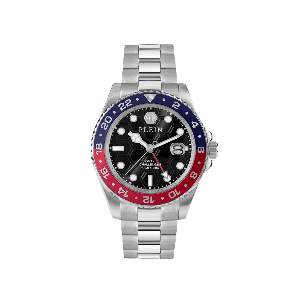 GMT-I Challenger Silver-Black 44mm