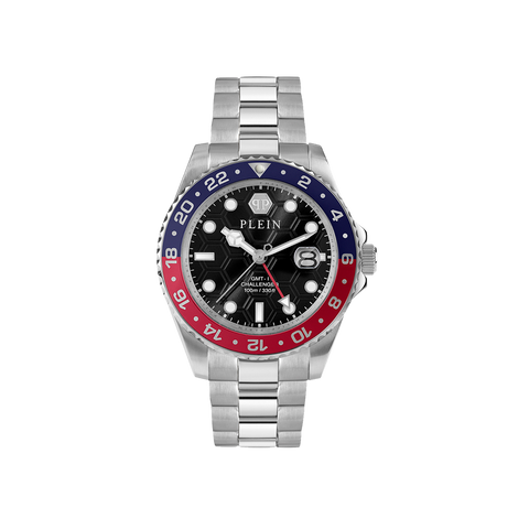 GMT-I Challenger Silver-Black 44mm
