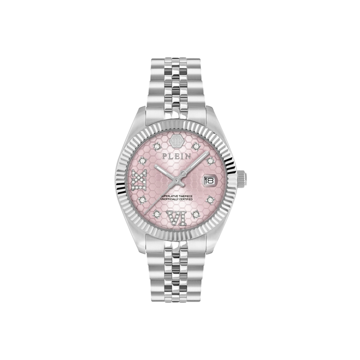 Date Superlative Silver-Pink 34mm