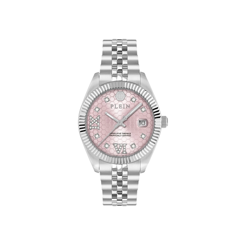 Date Superlative Silver-Pink 34mm