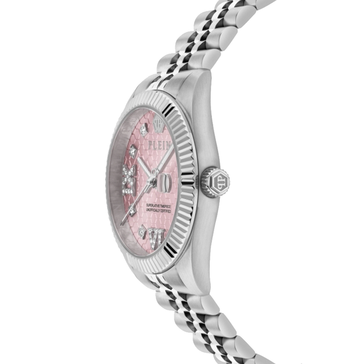 Date Superlative Silver-Pink 34mm