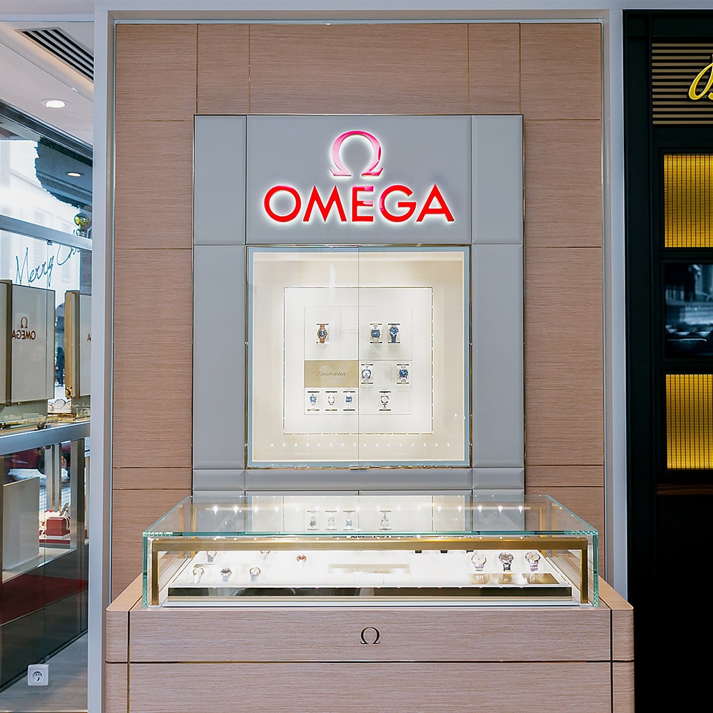 Shop-in-Shop de relógios Omega na loja Paulo Miranda Joalheiro no Fórum Algarve