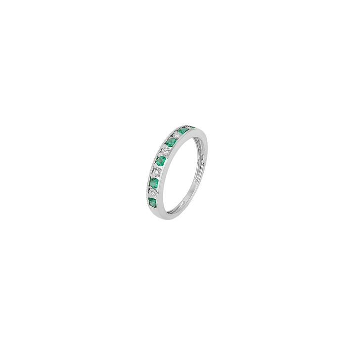 Anel Diamantes Standard Colors Esmeralda